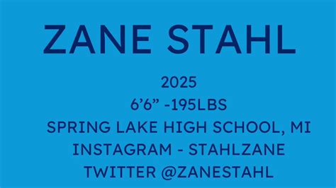 Zane Stahl On Twitter Buncommitted Zane Stahl Co 2025 66 195lbs