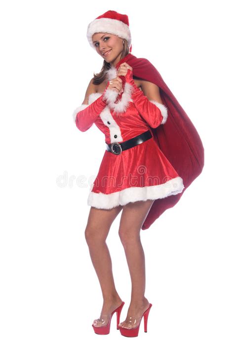 Santa S Elf Stock Image Image Of Heels Woman Isolated 1361687