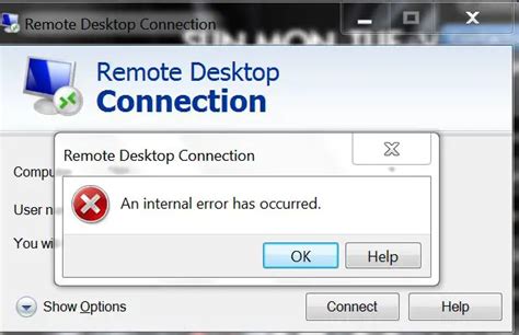 Remote Desktop Connection An Internal Error Occurred Windows 10 Lodge