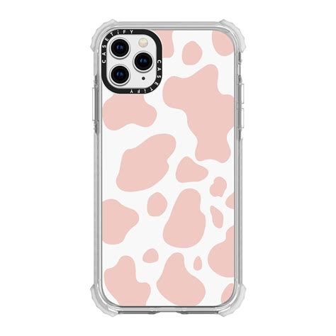 An Iphone Case With Pink And White Animal Print