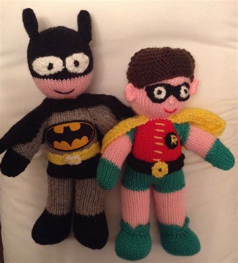 Batman And Robin Loveknitting Knitting Knitting