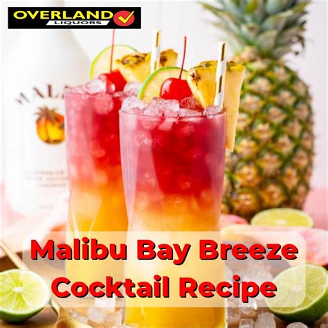 Malibu Bay Breeze Cocktail Overland Liquor