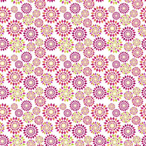 Colorful Geometric Floral Designs Floral Pattern Design Floral