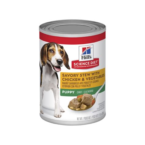 The reason why this is one of the best large breed puppy food is that it's formulated with balanced calcium. Hill's Science Diet Puppy Savoury Stew Chicken ...