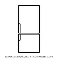Refrigerator Coloring Page Ultra Coloring Pages