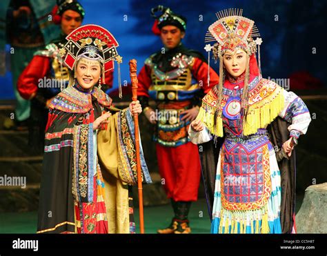 Female Peking Opera Performers Beijing China Stock Photo Alamy