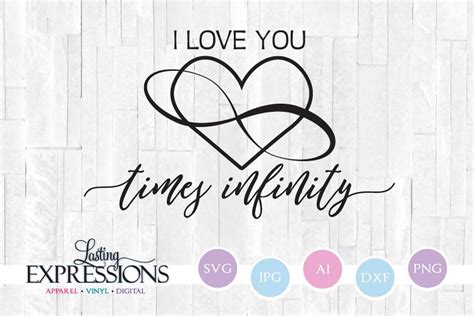 I Love You Time Infinity Svg Quote Stencil Saying 237113 Svgs