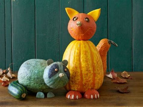 Funny Animal Pumpkin Without Carving ~ Easy Arts And Crafts Ideas