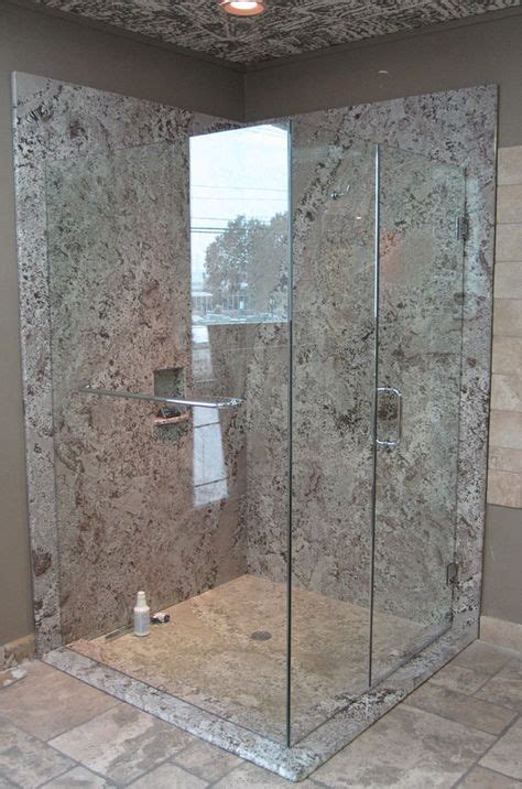 The Granite Gurus Slab Sunday Bianco Antico Granite Granite Shower