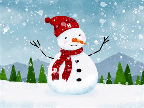 snowman animated by douglas shelton on dribbble