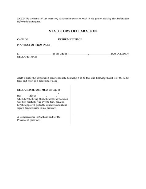 How to get married in france scratch post. Canada Statutory Declaration for visually impaired person ...