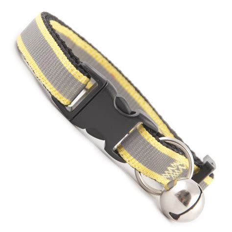 To relief your pet of stress you should buy it a special crate carrier for cats. Yellow Stripe Reflective Cat Collar