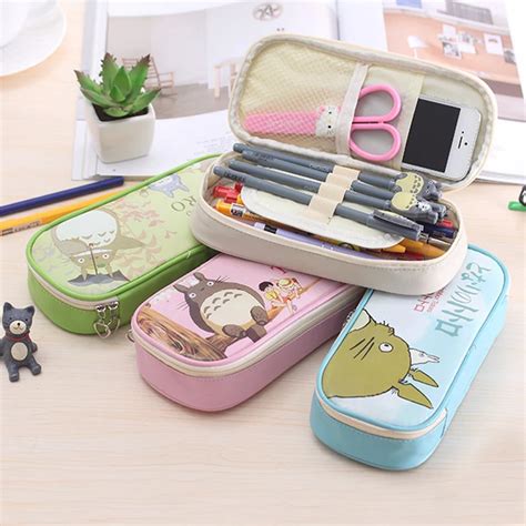 Anime Cute Cartoon Totoro Pen Bag Korean Creative Stationery School