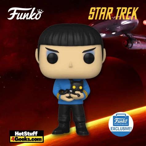 2021 New Spock With Cat Funko Pop Funko Shop Exclusive