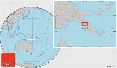 Gray Location Map Of Amenu