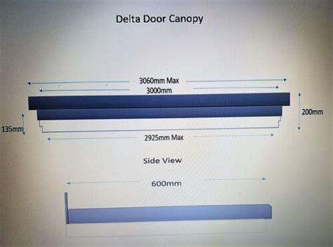 Delta Door Canopy Grp Fibreglass Overdoor Front Porch Canopy Size Upto