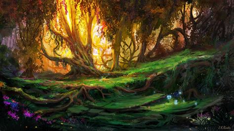 Enchanted Forest 3 By Jkroots On Deviantart Fantasy Landscape Forest
