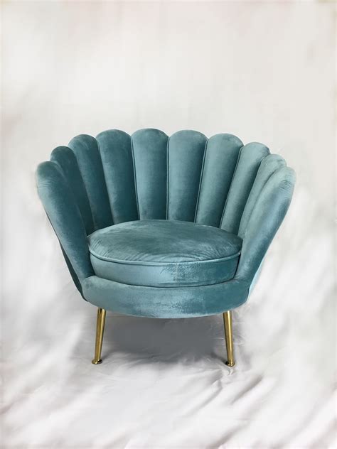 See more ideas about blue armchair, armchair, blue chair. Teal Blue Velvet Petal Armchair - Cocktail chair. Brass ...