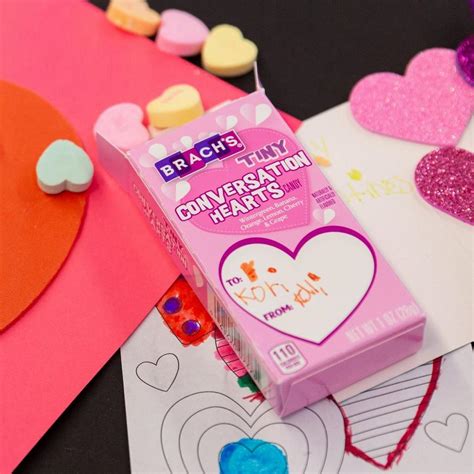 Brachs Tiny Conversation Hearts Candy Valentines Day Box 075oz 6