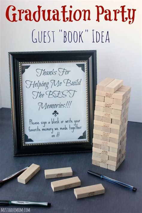 The coolest wedding guest book alternatives ever. Graduation Party Guest Book Idea With Free Printable ...