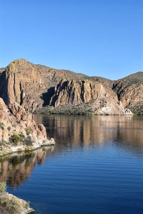 Canyon Lake In The Tonto National Forest Near Tortilla Flat Arizona