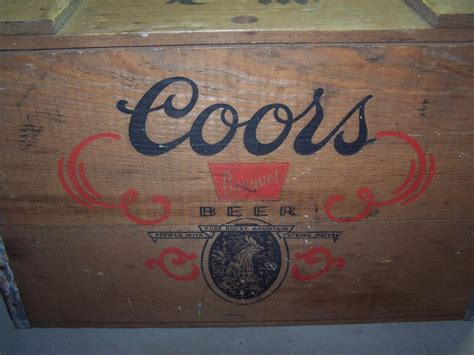 Vintage Coors Banquet Beer Wooden Crate Box 1802480033