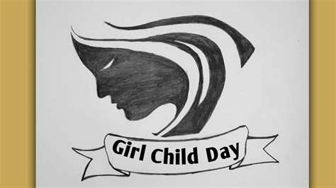 Save Girl Child Drawing Easy Save Girl Child Poster How To Draw
