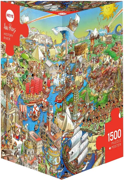 Heye History River Hugo Prades 1500 Pieces Jigsaw Puzzle