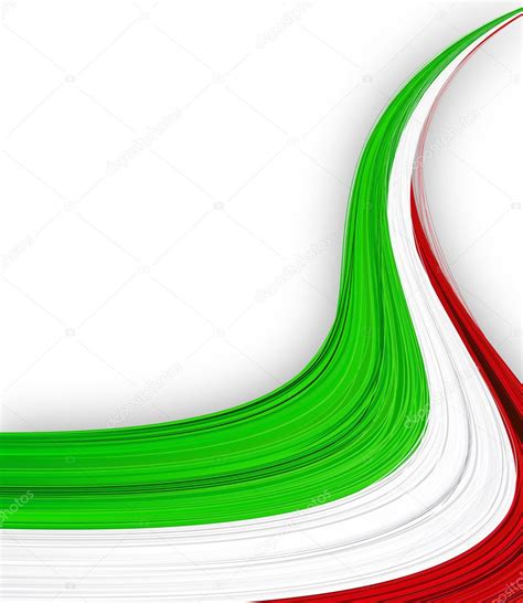 Bandiera italiana in poliestere nautico ad alta resistenza con doppie cuciture in filo tenax, cintino di rinforzo al lato dell'asta, corda in treccia di nylon e moschettone in metallo. Bandiera italiana . - Grafica Vettoriale © Maxborovkov ...