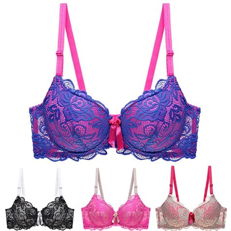 New 2022 Plus Size Lace Bras For Women Sexy Lingerie Super Push Up Brassiere Girl Deep V B C