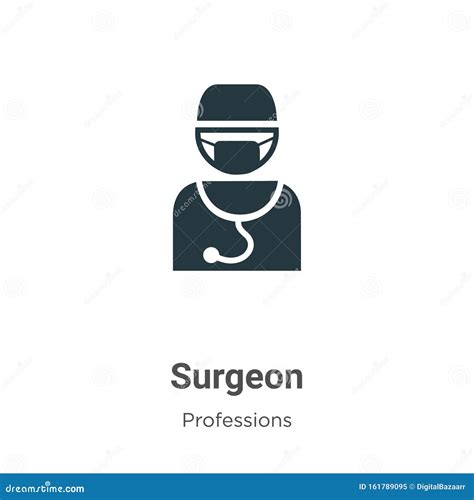 Surgeon Vector Icon On White Background Flat Vector Surgeon Icon