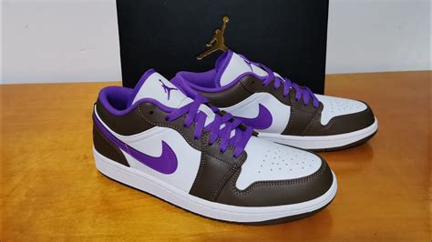 Air Jordan 1 Low Purple Mocha On Feet Youtube