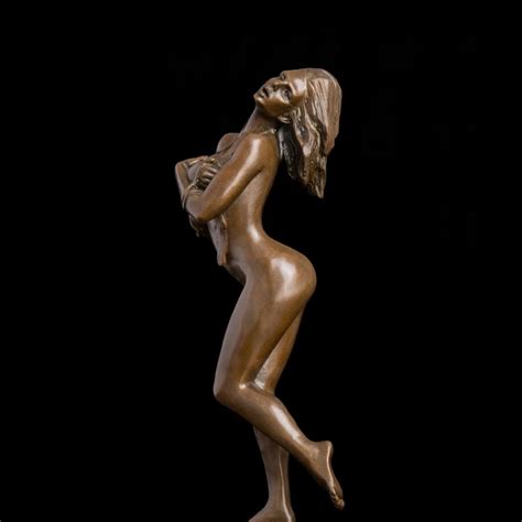 ATLIE BRONZES Arts Sculpture Western Lady Bronze Figurines Sexy Nude