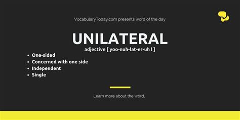 Unilateral Meaning Usage Quotes And Social Examples