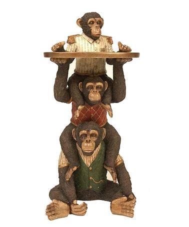 Home decor ❤ liked on polyvore (see more monkey home decor). Another great find on #zulily! Stacking Monkey Service ...