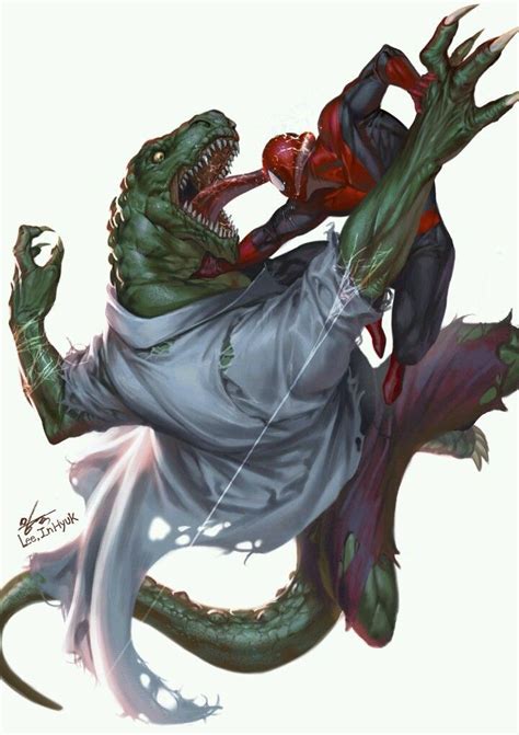 Spider Man Vs Lizard Marvel Villains Marvel Spiderman Marvel Comics Art