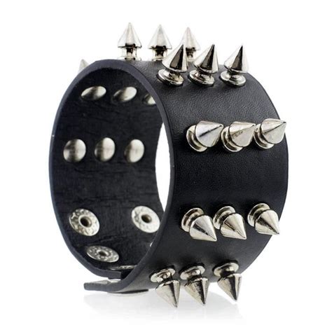 Metal Studded Wristband In 2021 Punk Accessories Goth Accessories