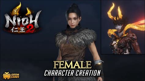 Nioh 2 Female Character Creation Youtube