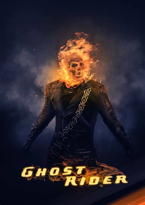Ghost Rider By Thierry Dulau Home Of The Alternative Movie Poster Amp
