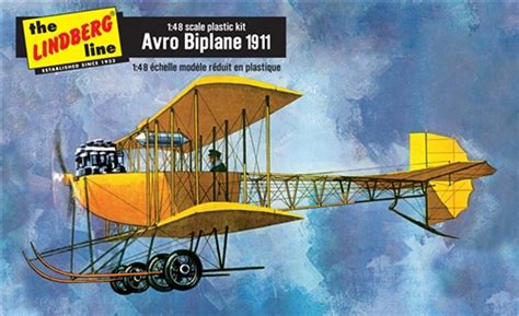 Lindberg Hl505 148 1911 Avro Biplane Wpuzzle Plastic Model Kit