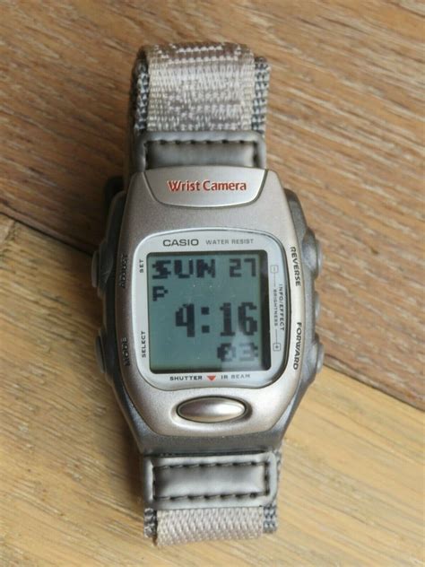 Casio Wqv 2 Safety And Trust Wrist Camera Vintage Fw Water Watch Japan