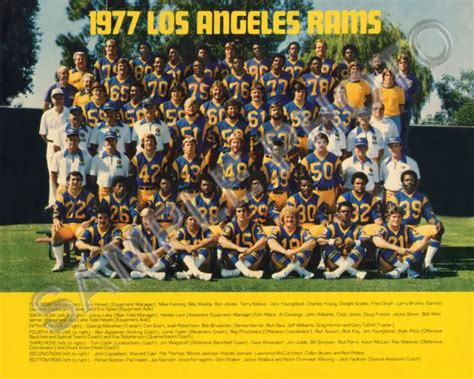 1977 Los Angeles La Rams Nfl Football 8x10 Team Photo 493 Picclick