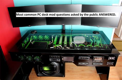 Pc Built Into Desk Transparents Table Diy Computer Desk Gaming