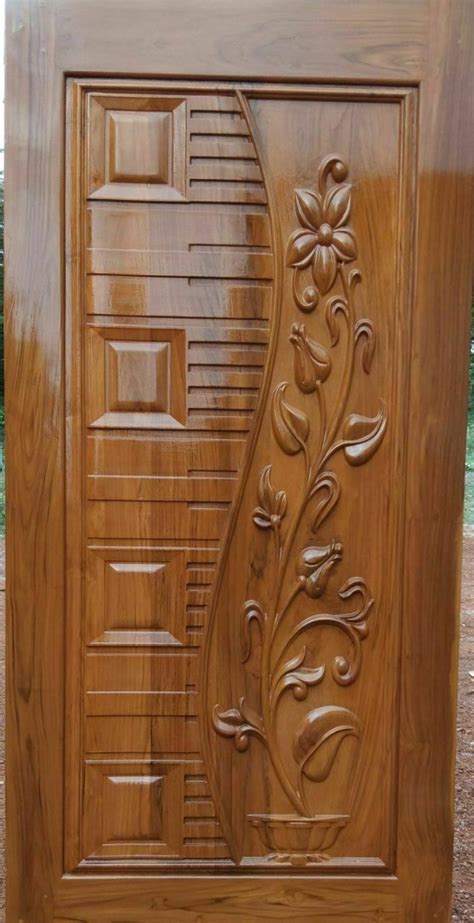 Teak Wood Door Hand Curved Single Main Door Designs Main Door Design