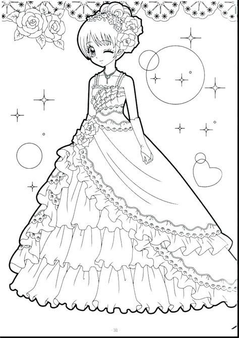 Cute Anime Couple Coloring Pages At