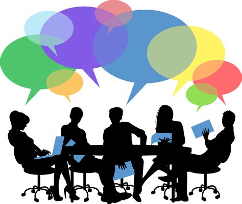 Graphic Picture Of A Meeting Primary Research Focus Groups Clipart