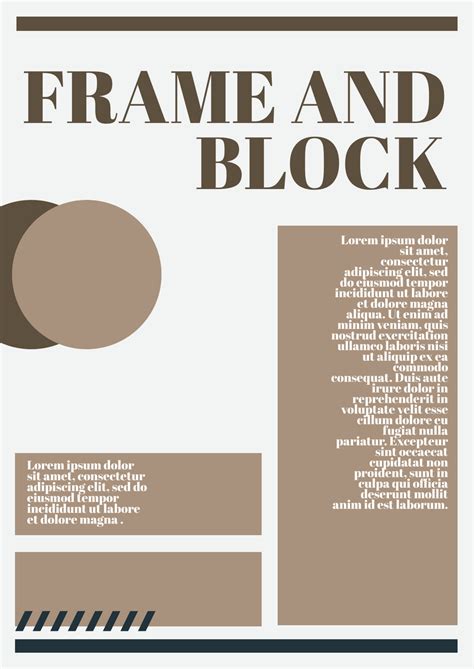 Frame And Block Poster Design Poster Template