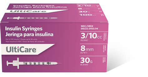 Ulticare U 100 Insulin Syringes Ultimed Inc