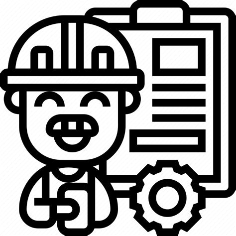 Supervisor Engineer Inspector Checklist Clipboard Icon Download