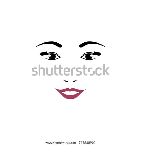 Beauty Woman Face Logo Template Stock Vector Royalty Free 717688900